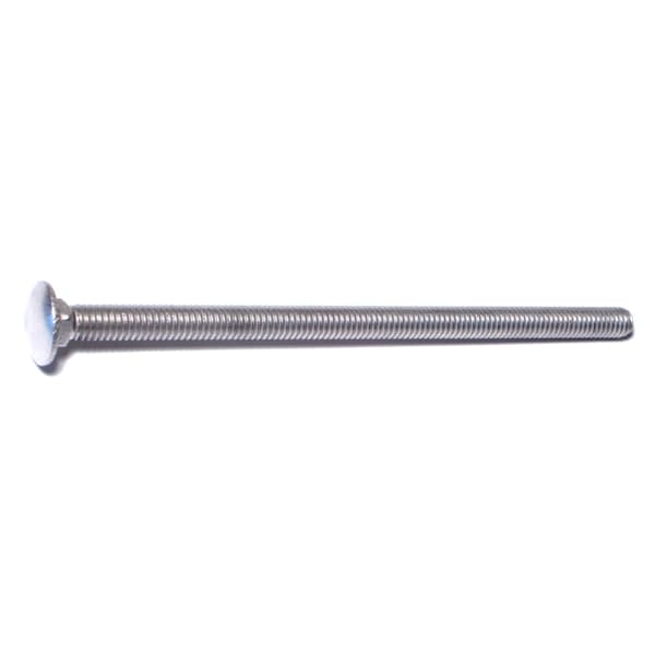 Midwest Fastener Carriage Bolt, Square Neck, 18 (Coarse), 6 in L, 18-8 Stainless Steel, 3 PK 78884 - main